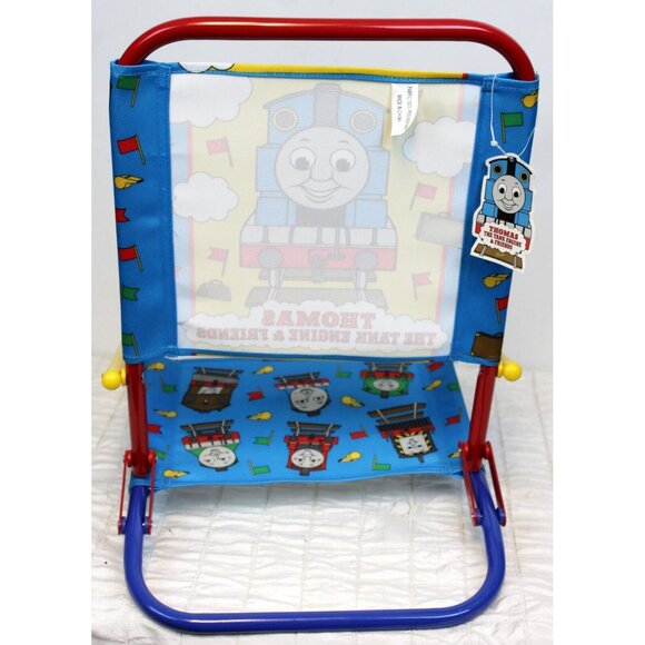 NEW 1999 Thomas The Train Beach Folding Chair Short Leg Low Kids Fabric Henry - Picture 9 of 10